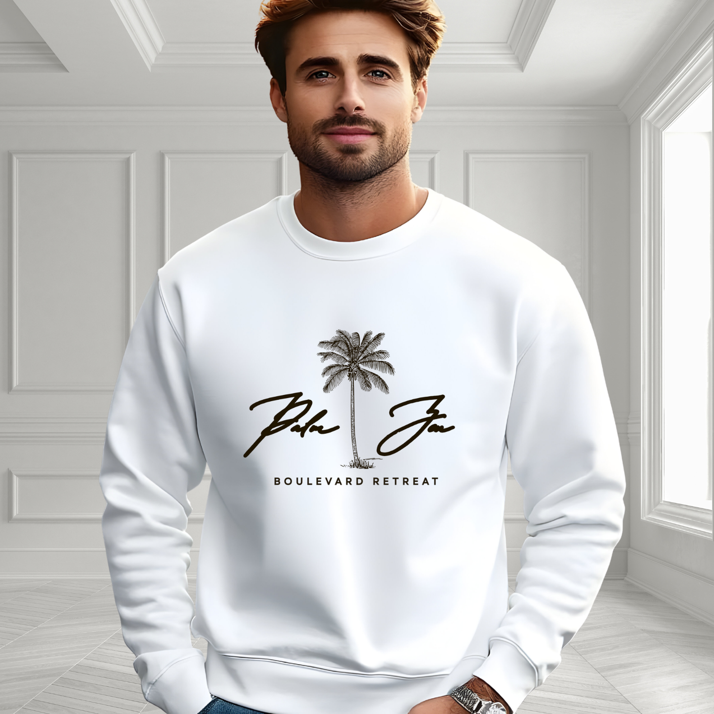 Palm Zen Crewneck Sweatshirt
