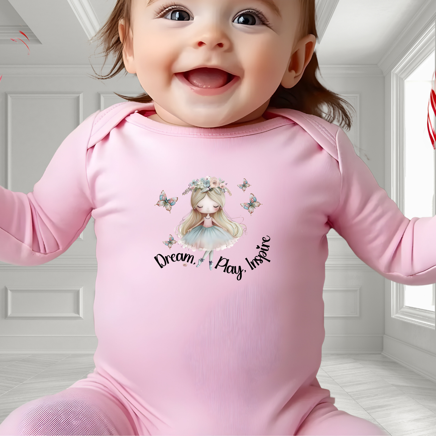 Dream, Play, Inspire Infant Long Sleeve Onesie
