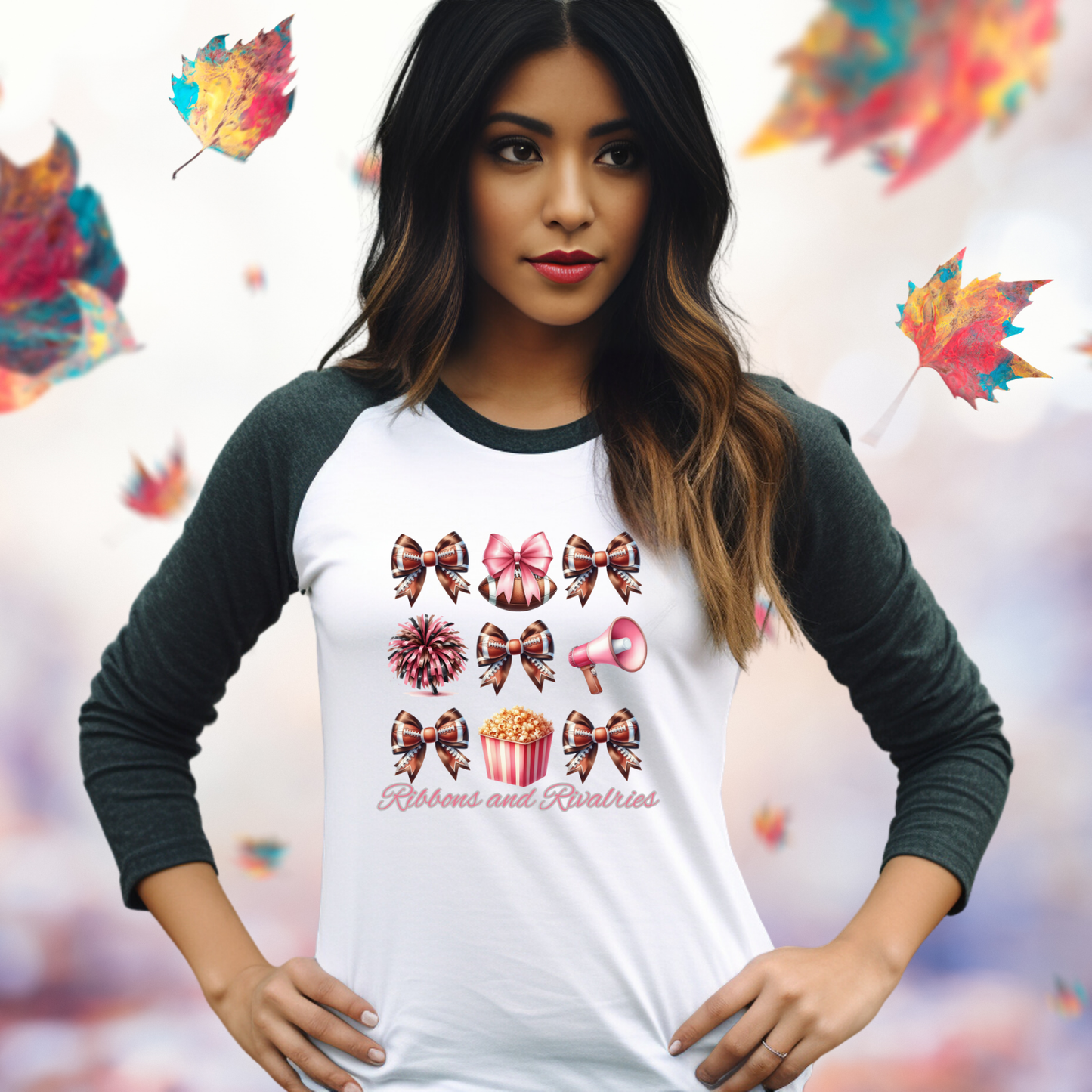 Ribbons & Rivalries Baseball Tee