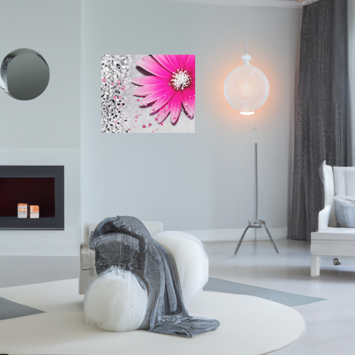 Blush In Bloom Canvas Wall Art