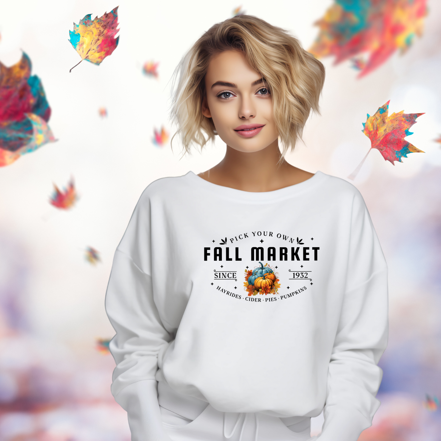 Fall Market Crewneck Sweatshirt