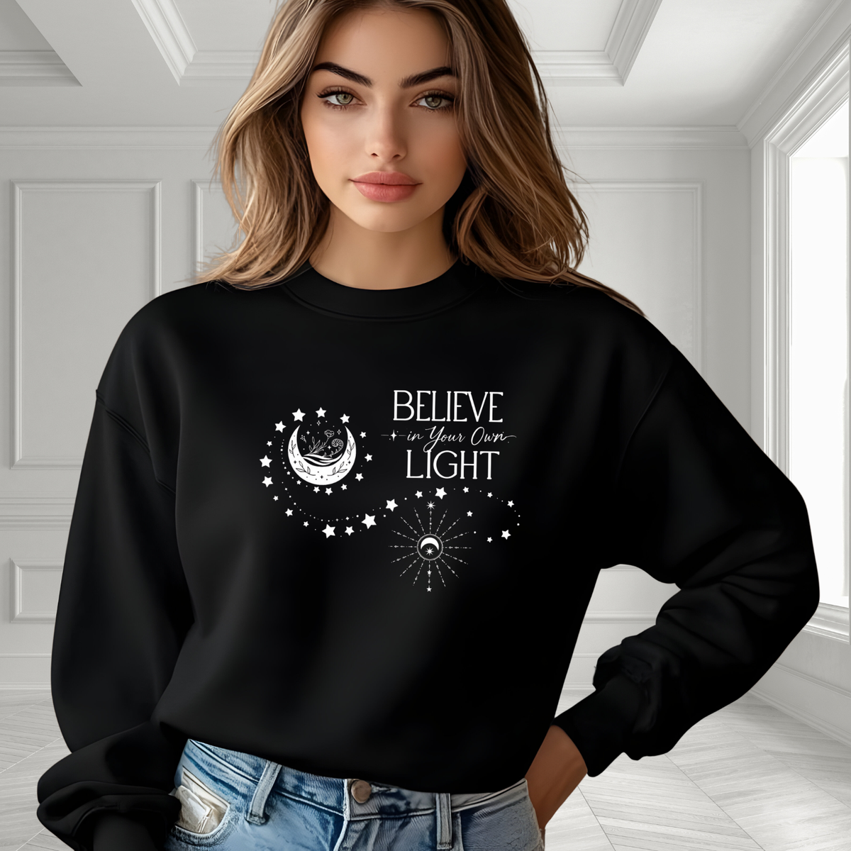Believe In Your Own Light Crewneck Sweatshirt