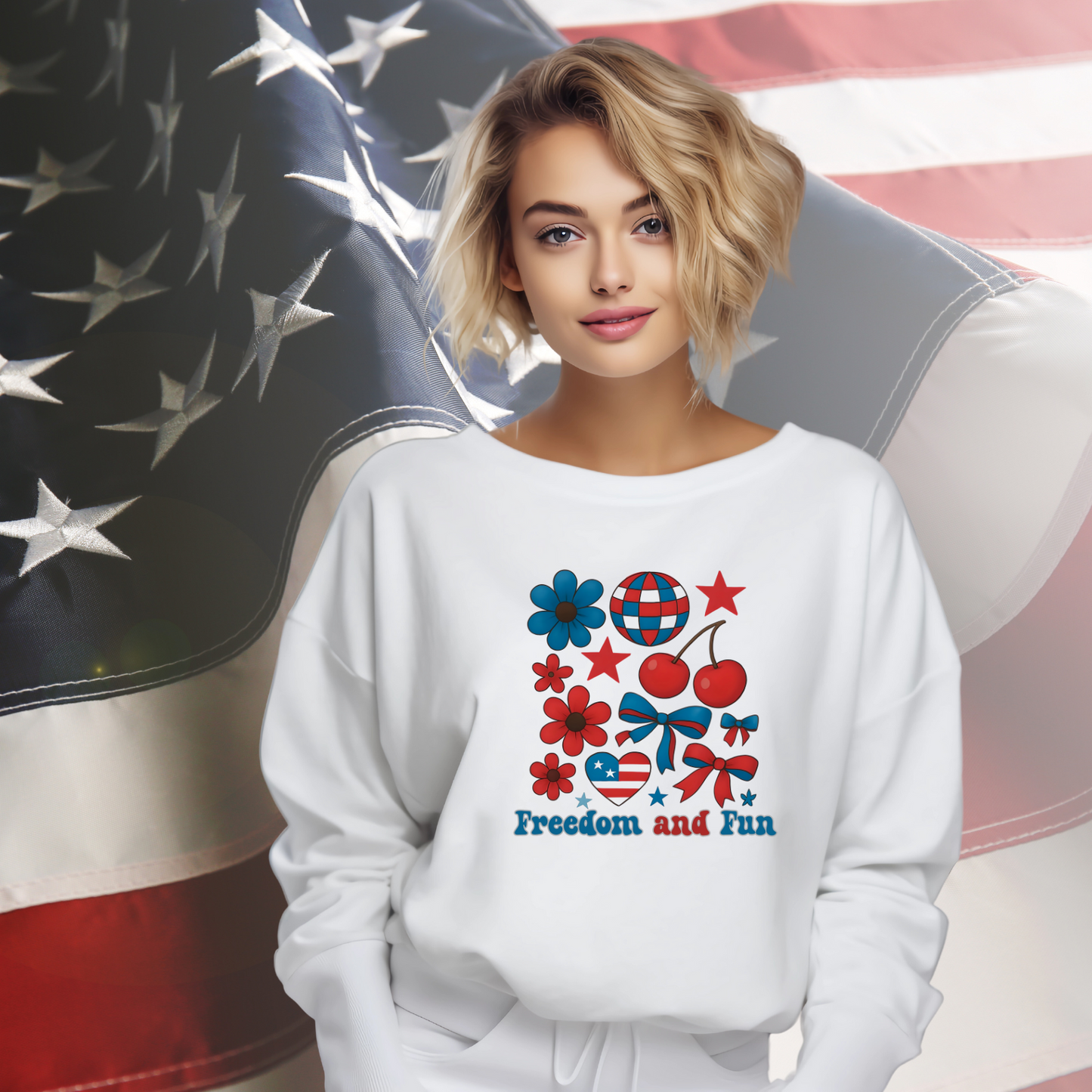 Freedom and Fun Crewneck Sweatshirt