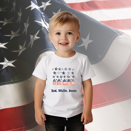 Red White Boom Toddler T-Shirt
