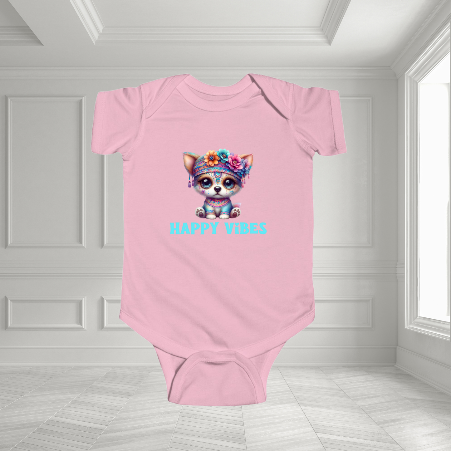 Happy Vibes Infant Short Sleeve Onesie
