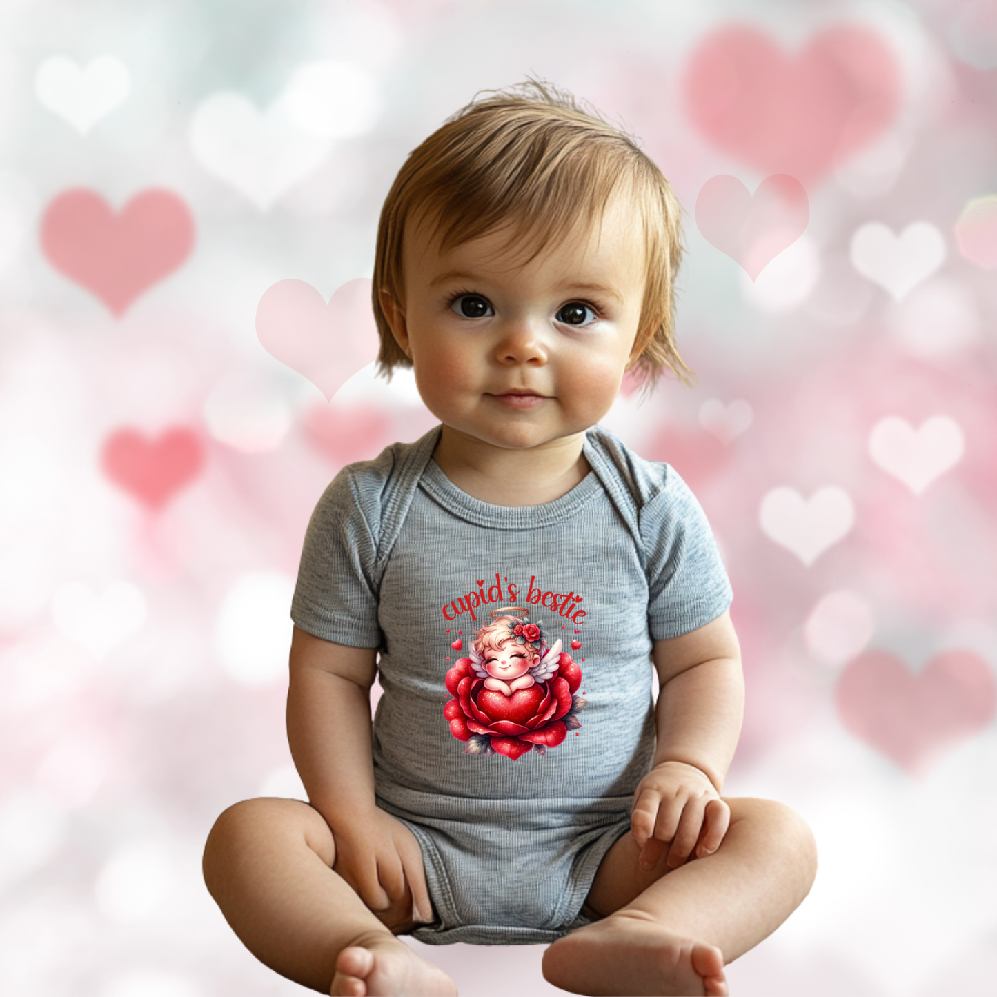 Cupid’s Bestie Infant Short Sleeve Onesie