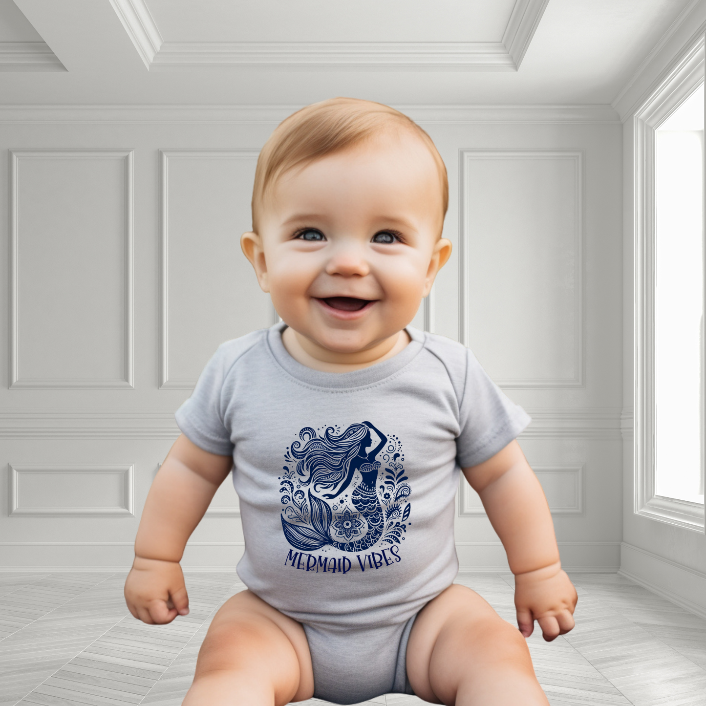 Mermaid Vibes Infant Short Sleeve Onesie