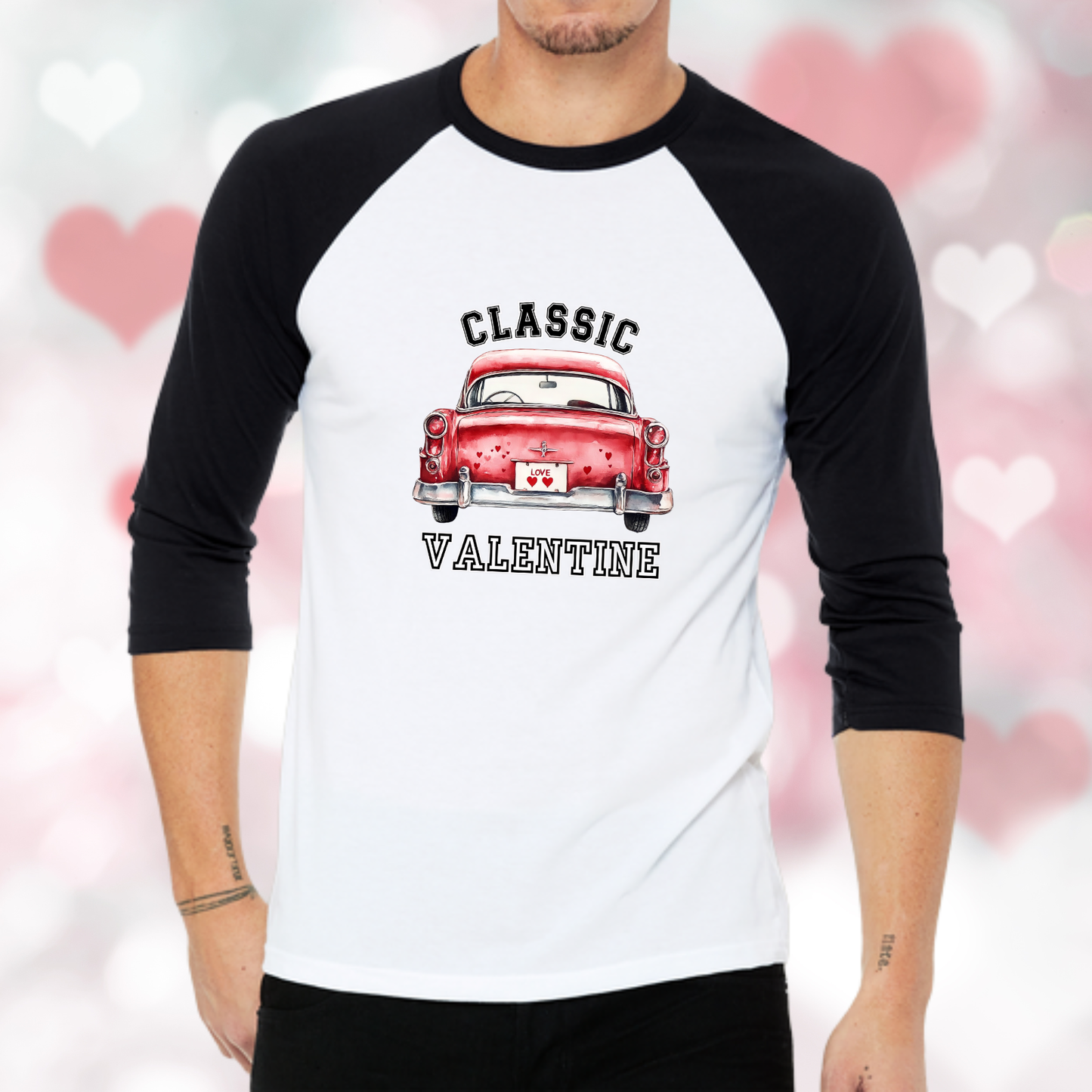 Classic Valentine Baseball Tee