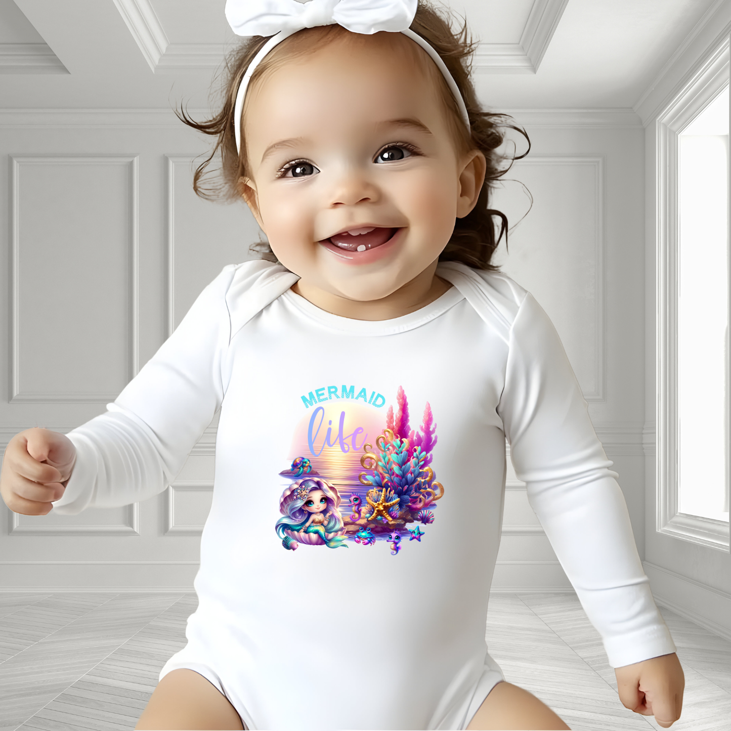 Mermaid Life Infant Long Sleeve Onesie