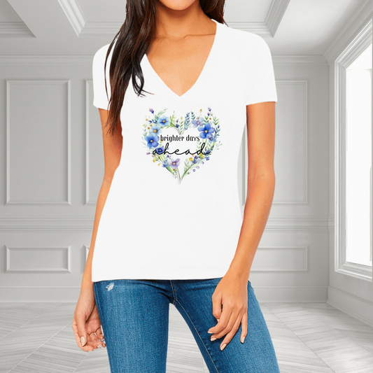 Brighter Days Ahead V-Neck T-Shirt