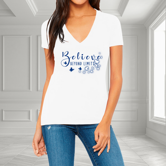Believe Beyond Limits V-Neck T-Shirt