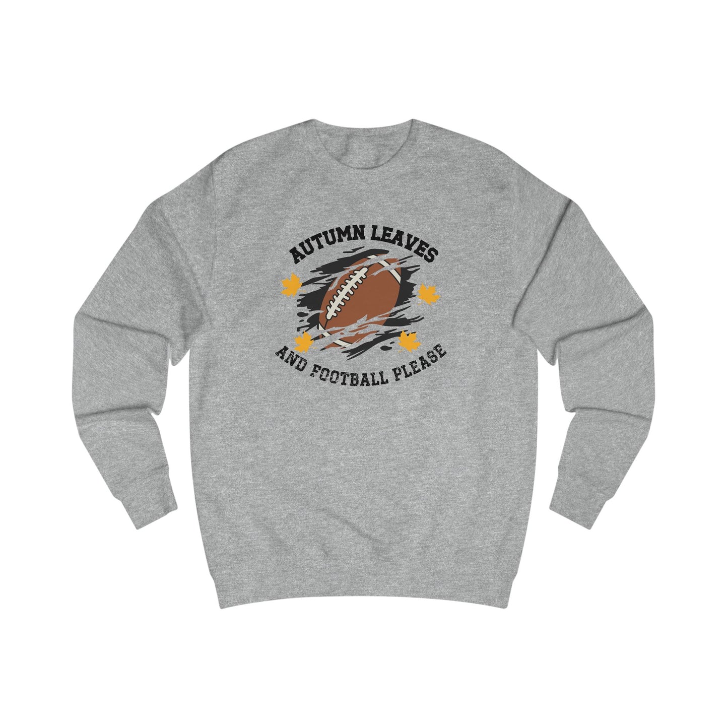 Autumn Leaves And Football Please Crewneck Sweatshirt