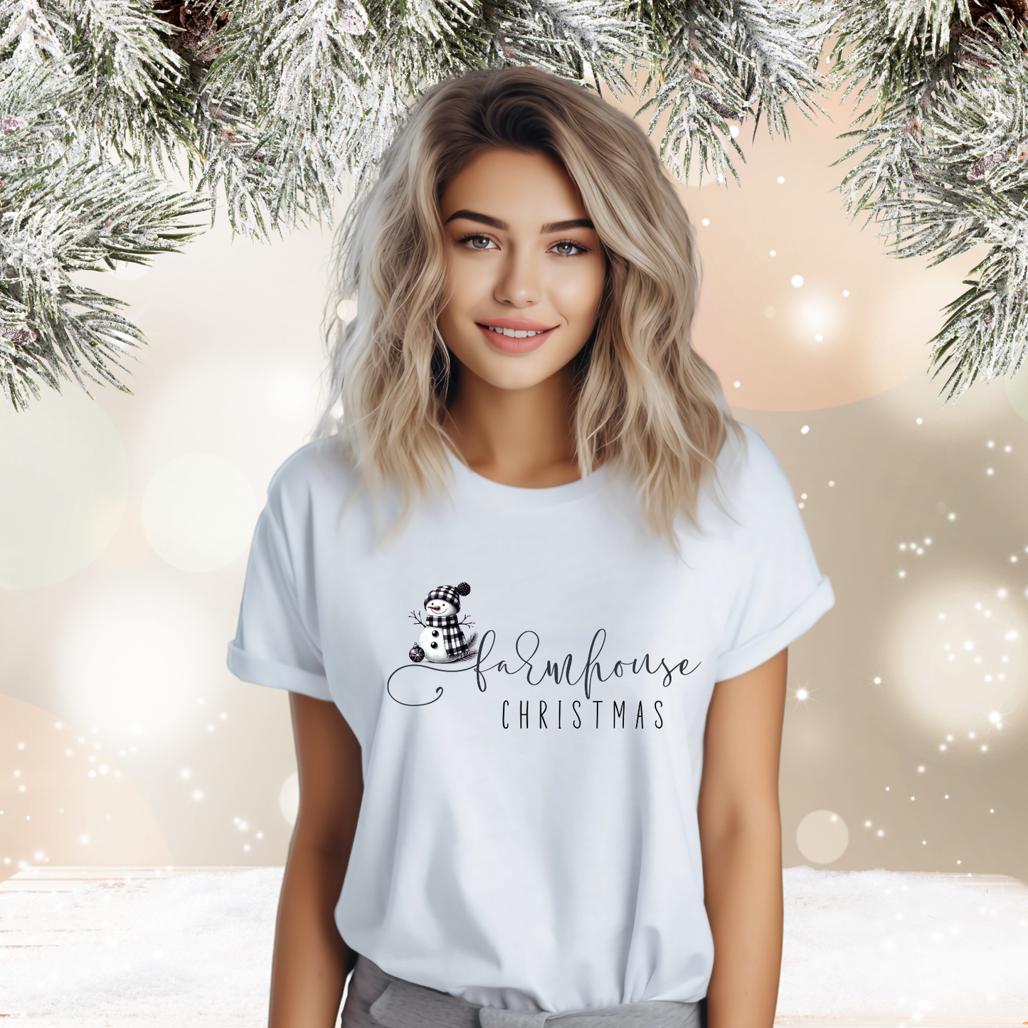 Farmhouse Christmas T‑Shirt