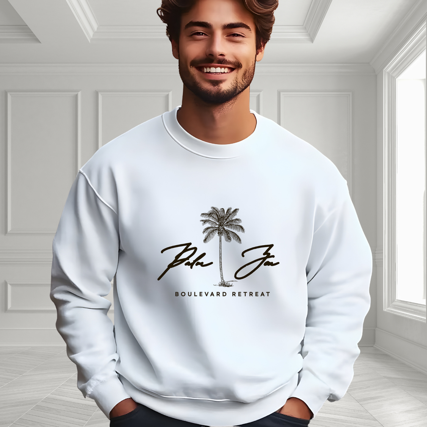 Palm Zen Crewneck Sweatshirt