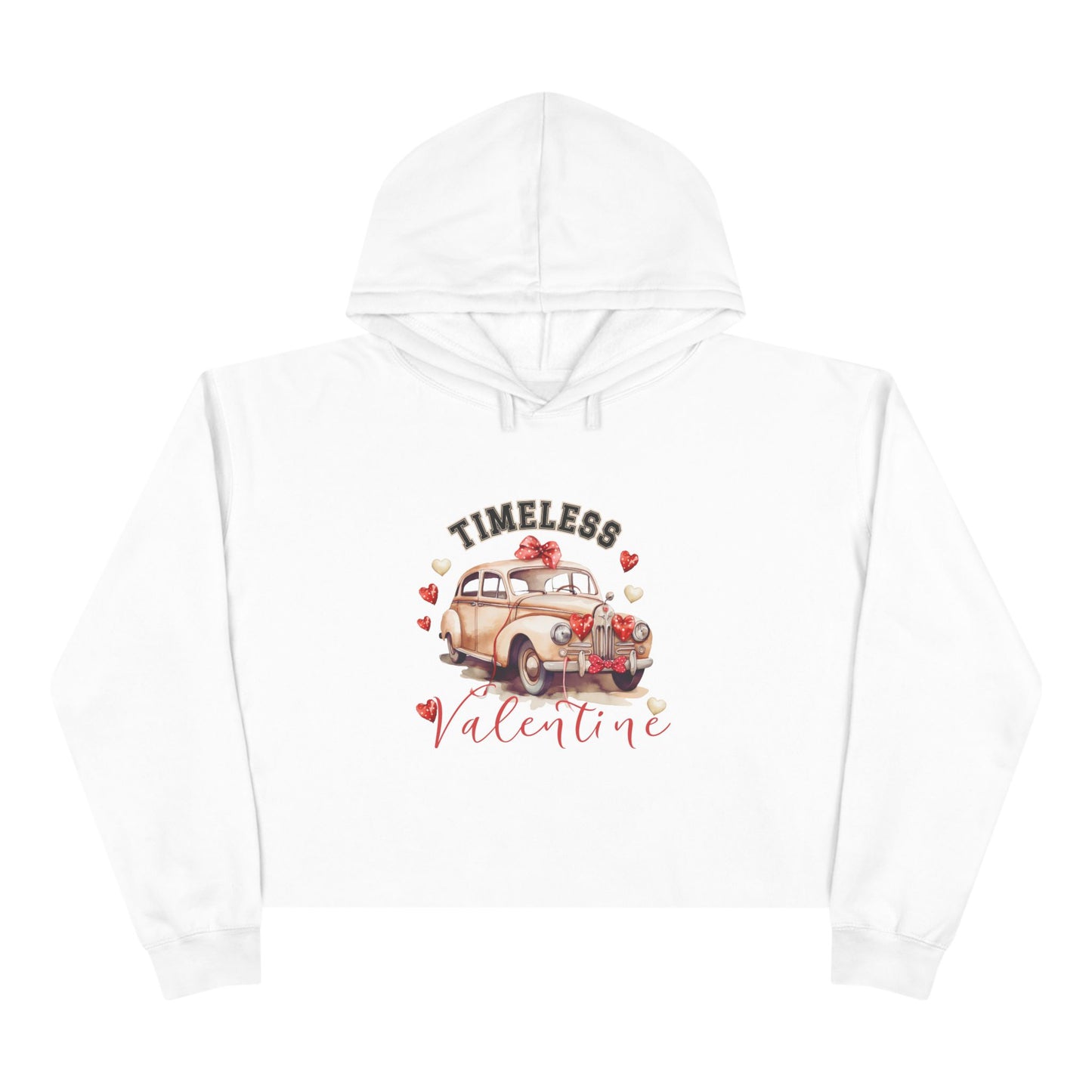 Timeless Valentine Crop Hoodie