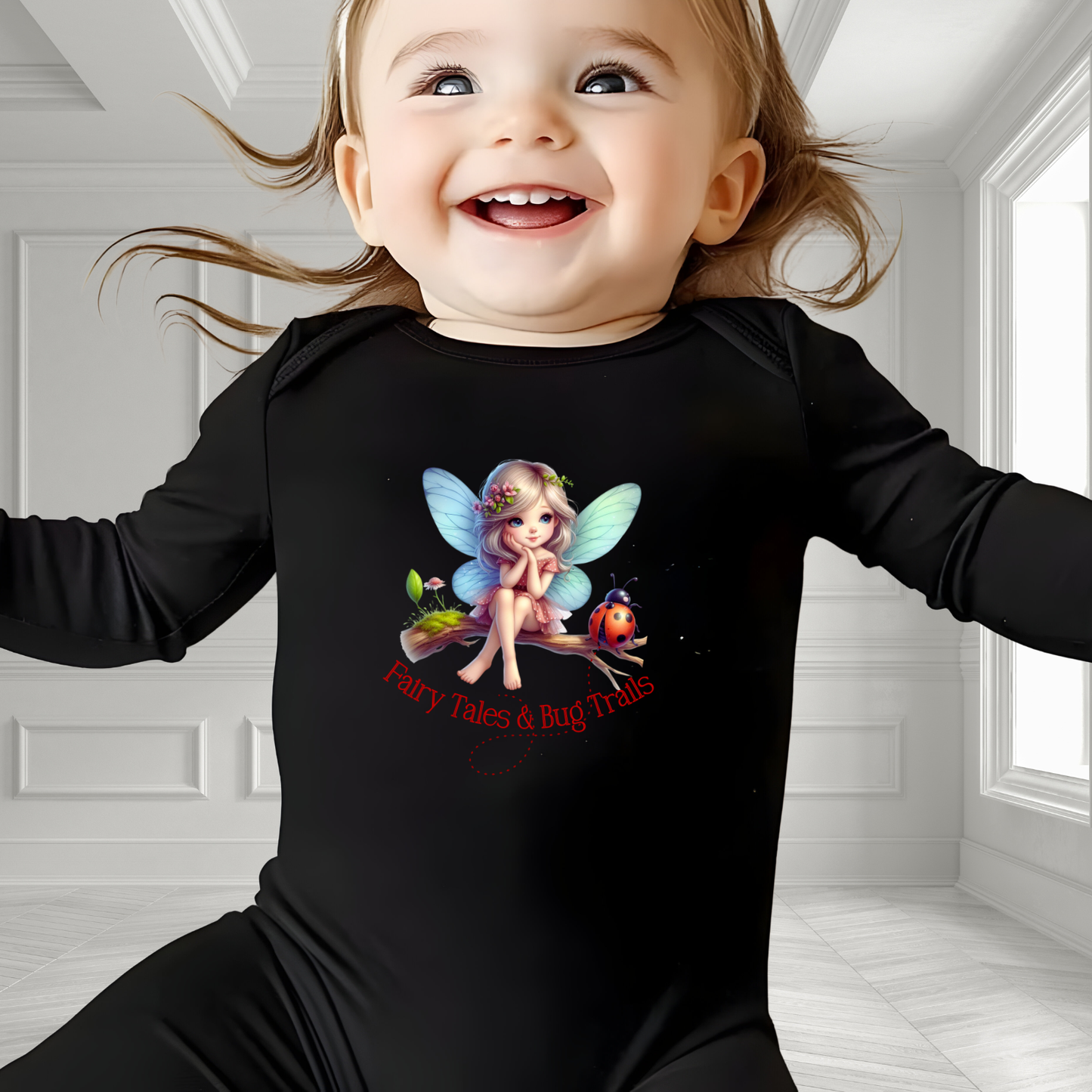 Fairy Tales & Bug Trails Infant Long Sleeve Onesie