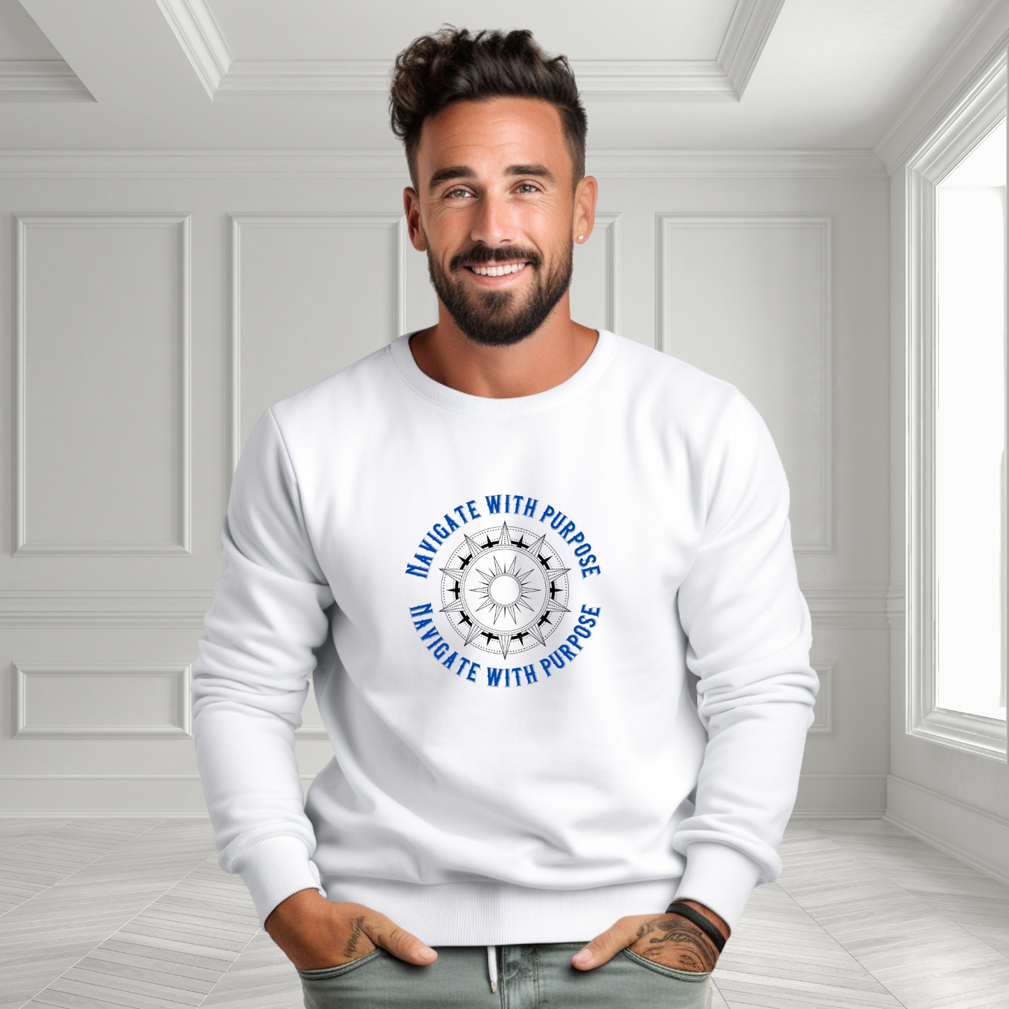 Navigate With Purpose Crewneck Sweatshirt