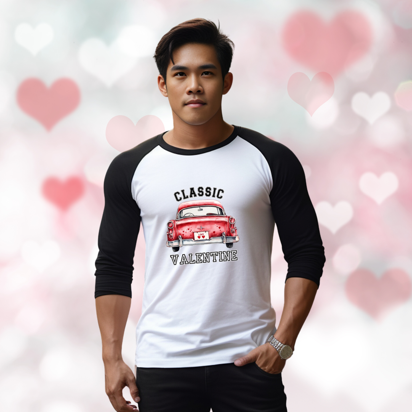 Classic Valentine Baseball Tee