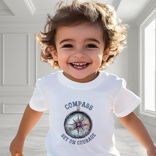 Compass Set On Courage Kid’s T-Shirt