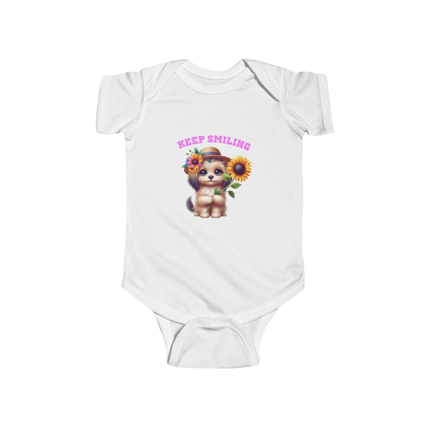 Keep Smiling Infant Short Sleeve Onesie