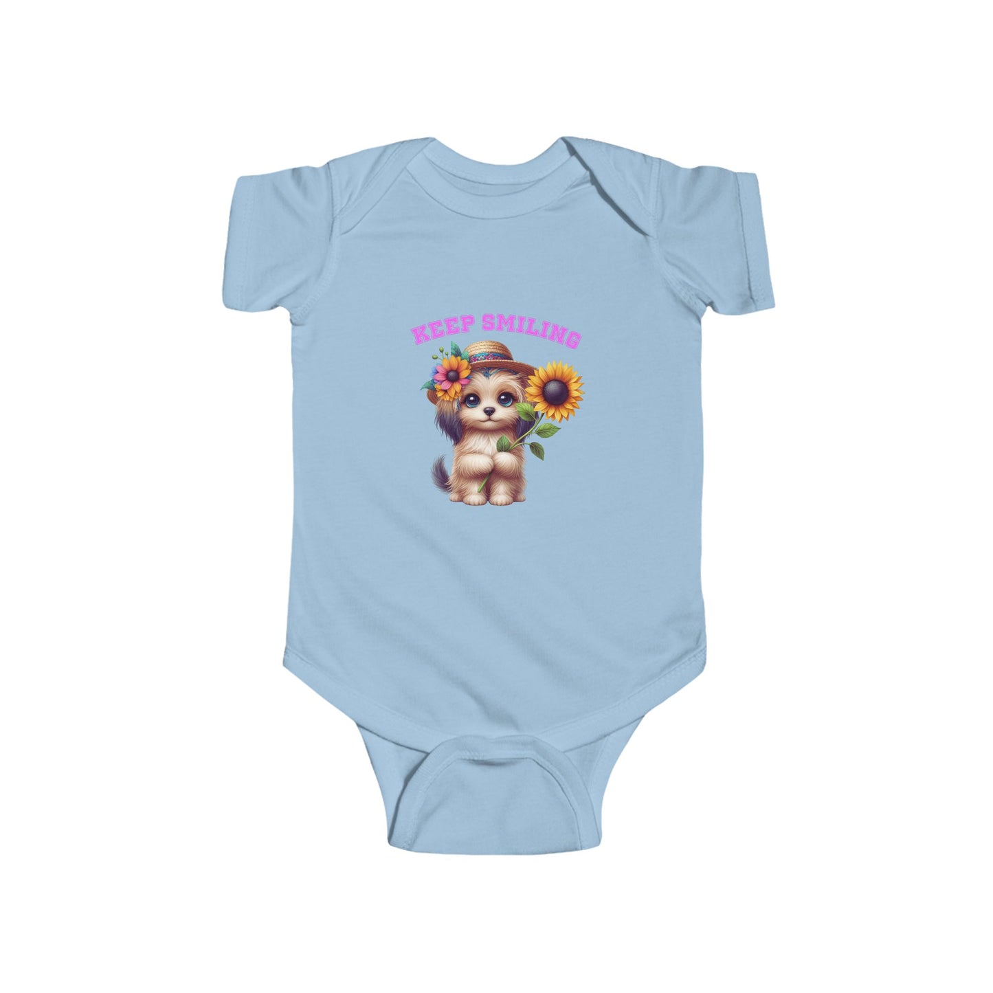 Keep Smiling Infant Short Sleeve Onesie