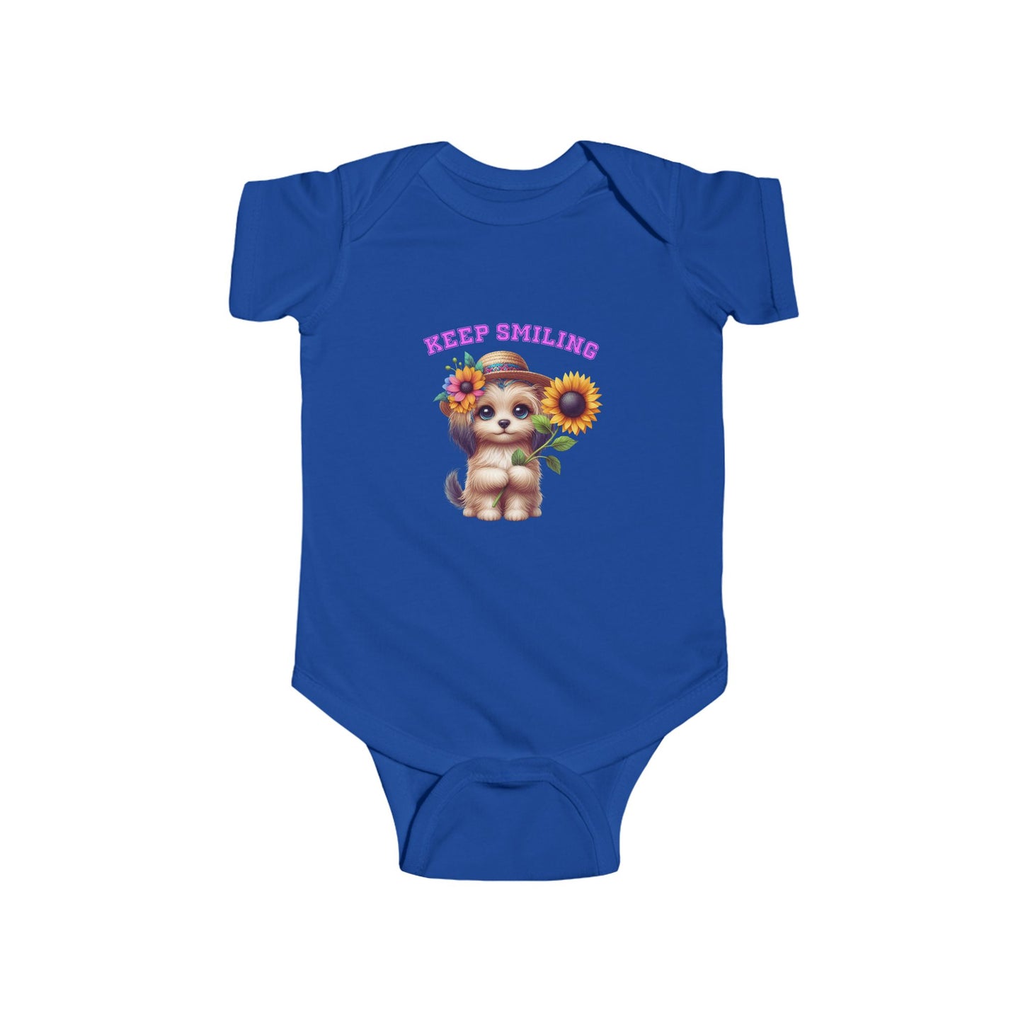 Keep Smiling Infant Short Sleeve Onesie