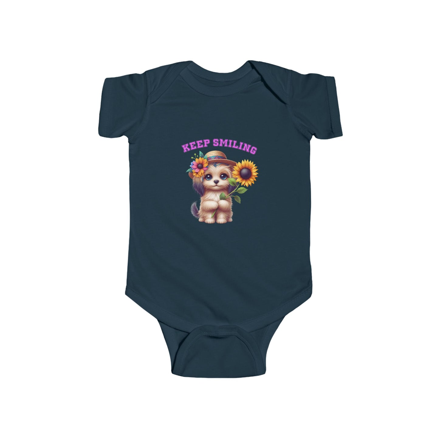 Keep Smiling Infant Short Sleeve Onesie