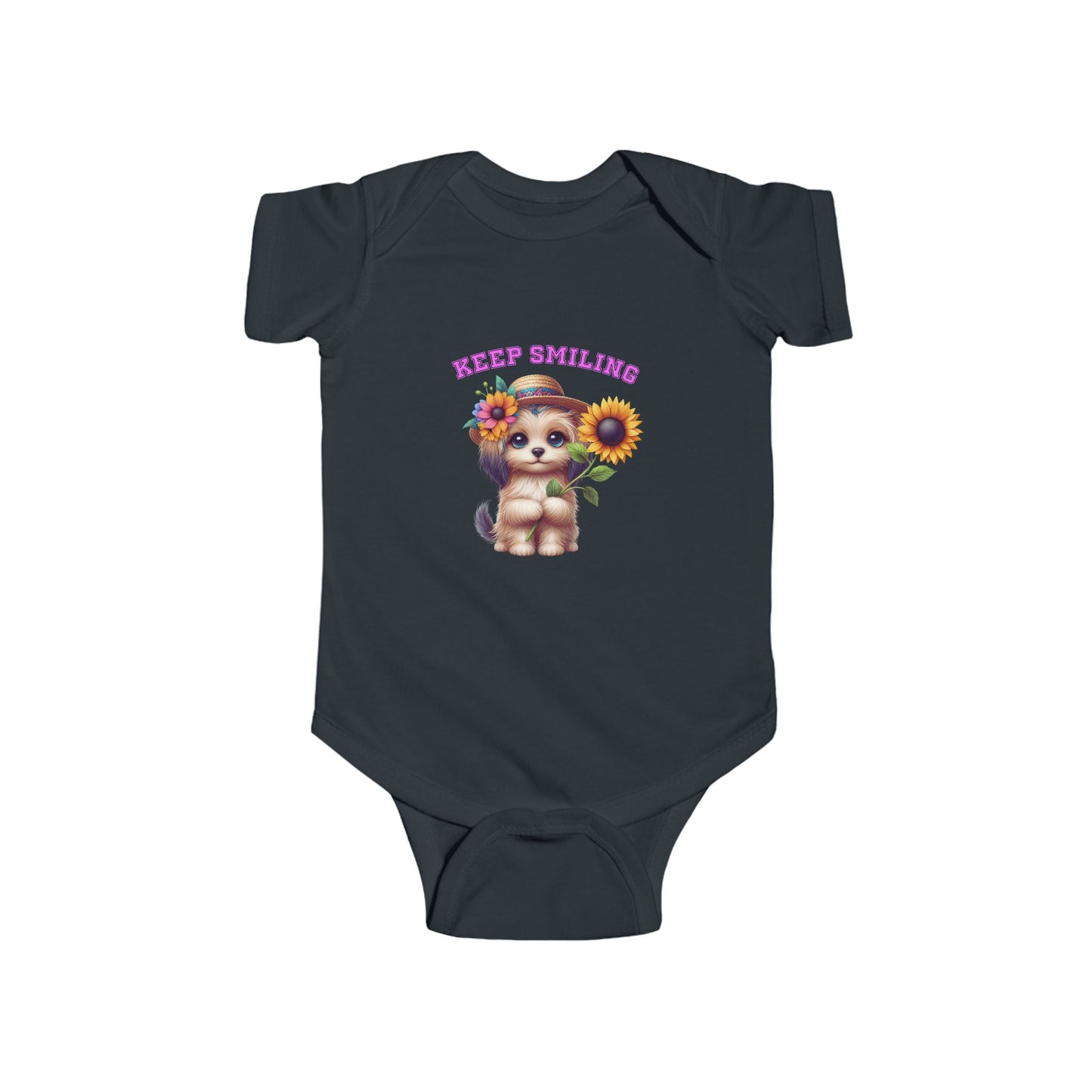 Keep Smiling Infant Short Sleeve Onesie