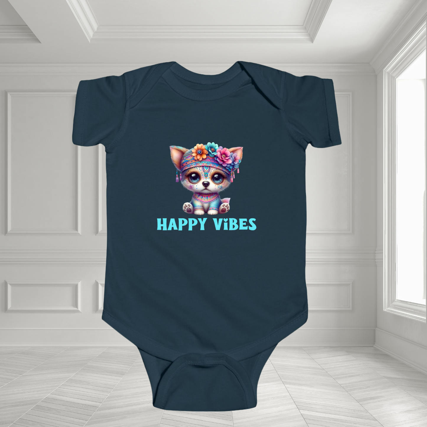 Happy Vibes Infant Short Sleeve Onesie