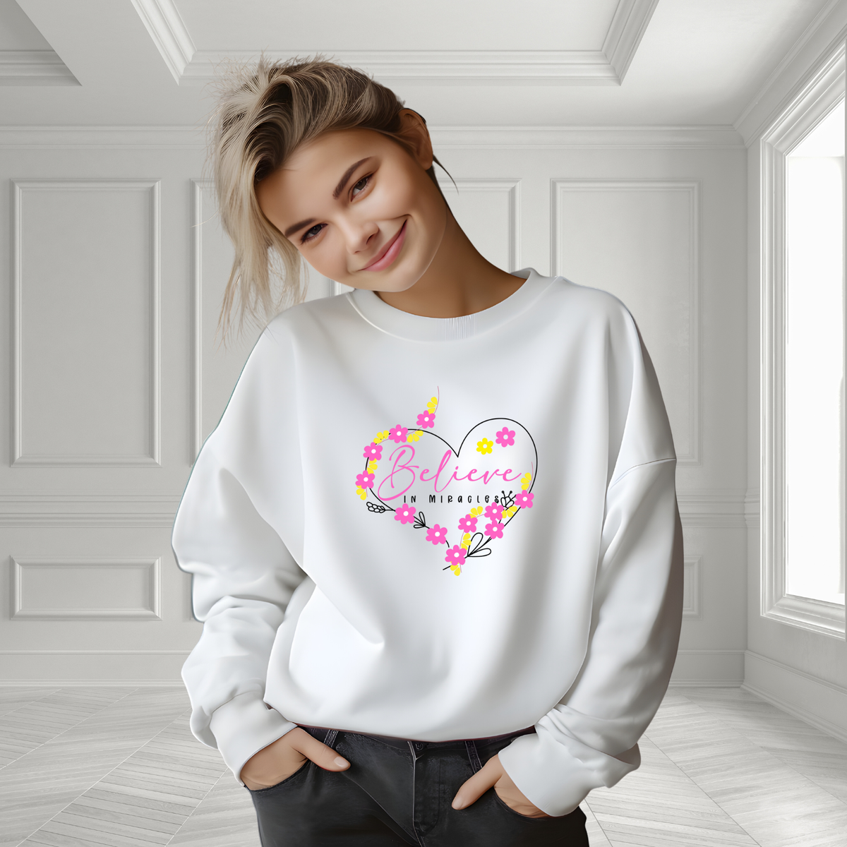 Believe In Miracles Crewneck Sweatshirt