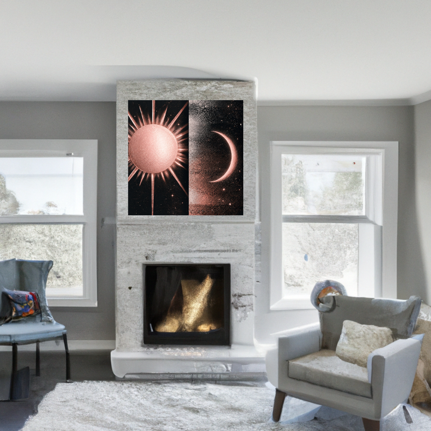 Radiant Duality Canvas Wall Art