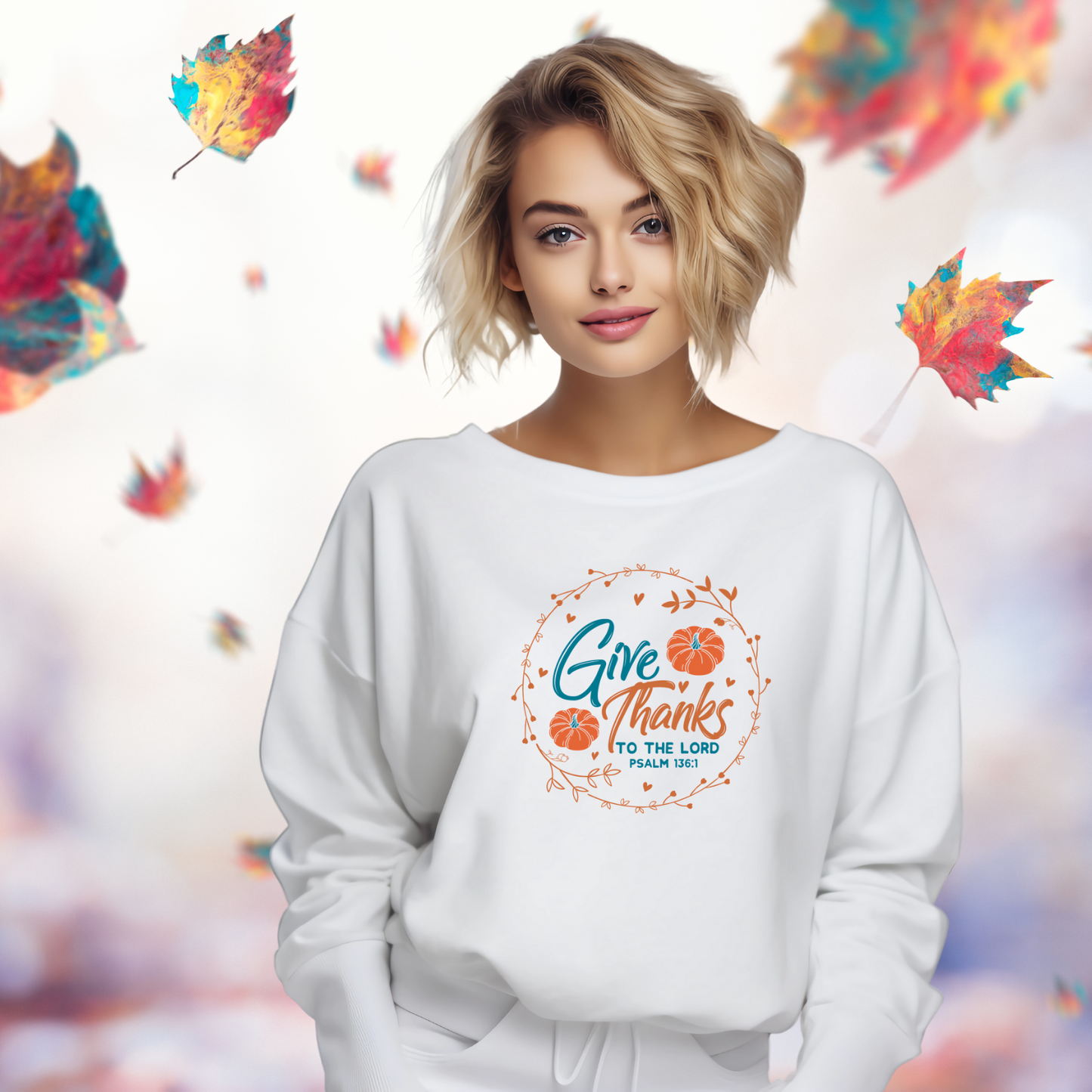 Give Thanks To The Lord Crewneck Sweatshirt