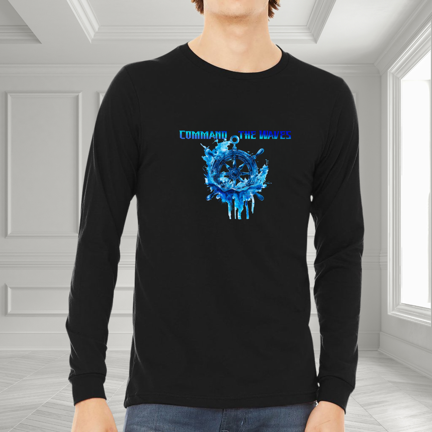 Command The Waves Long Sleeve Tee