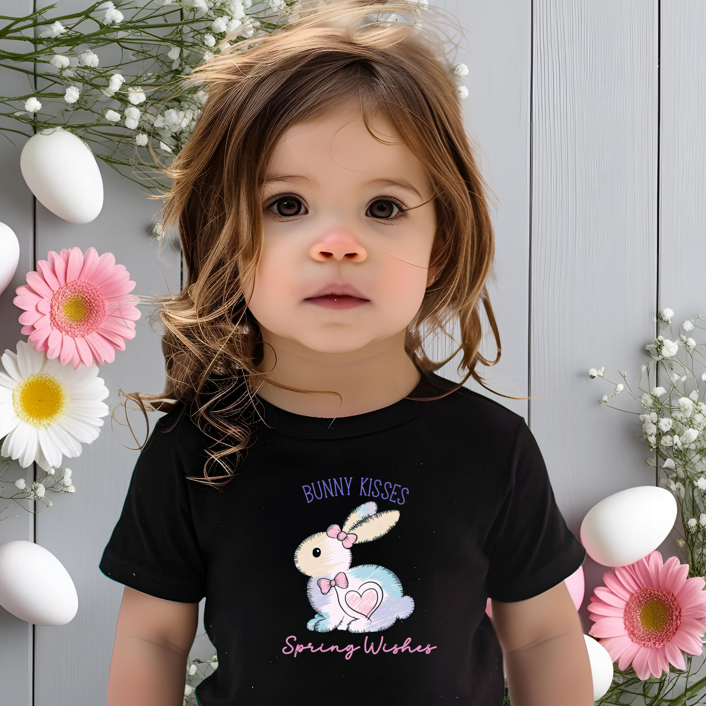 Bunny Kisses, Spring Wishes Toddler T-Shirt