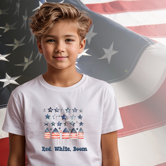 Red White Boom Kid's T-Shirt