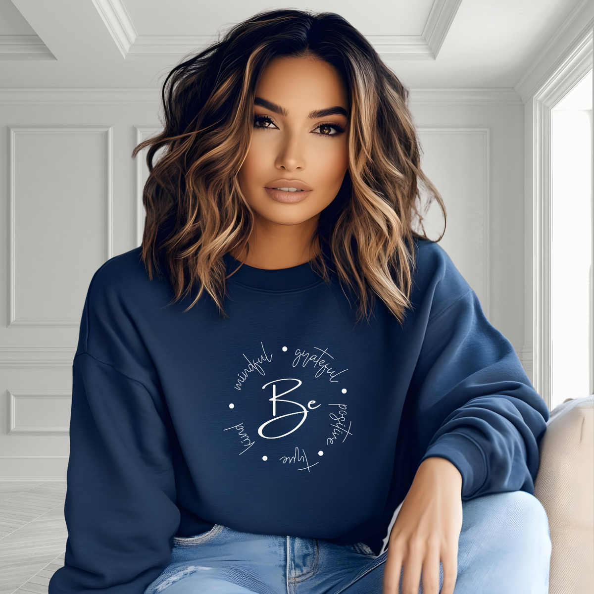 Be Kind, Grateful Crewneck Sweatshirt