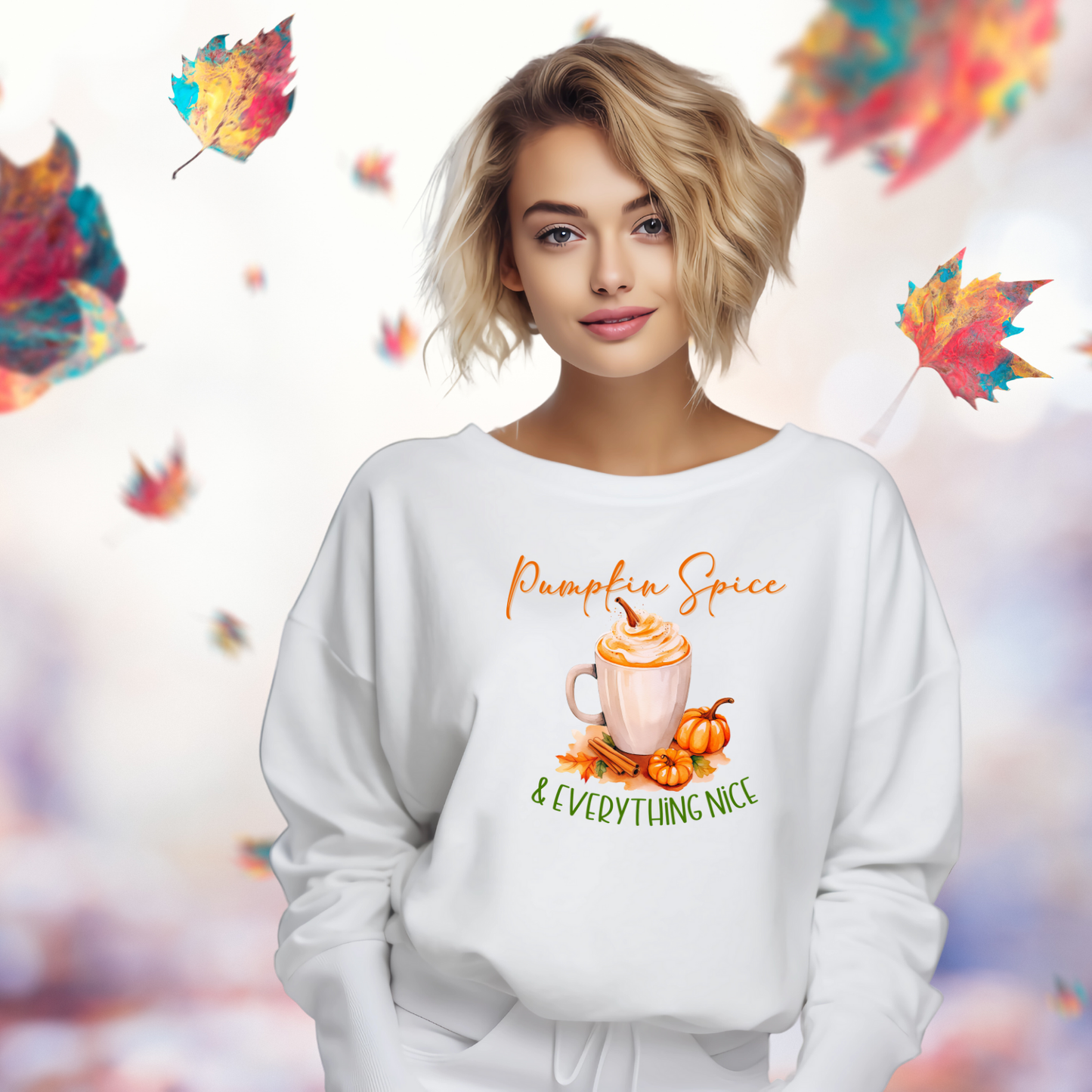 Pumpkin Spice & Everything Nice Crewneck Sweatshirt