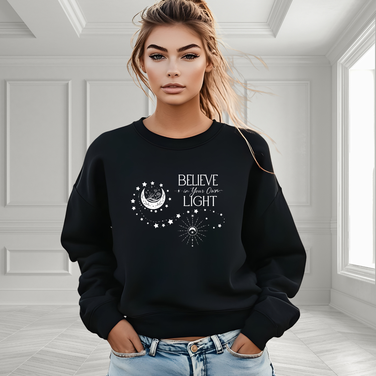 Believe In Your Own Light Crewneck Sweatshirt