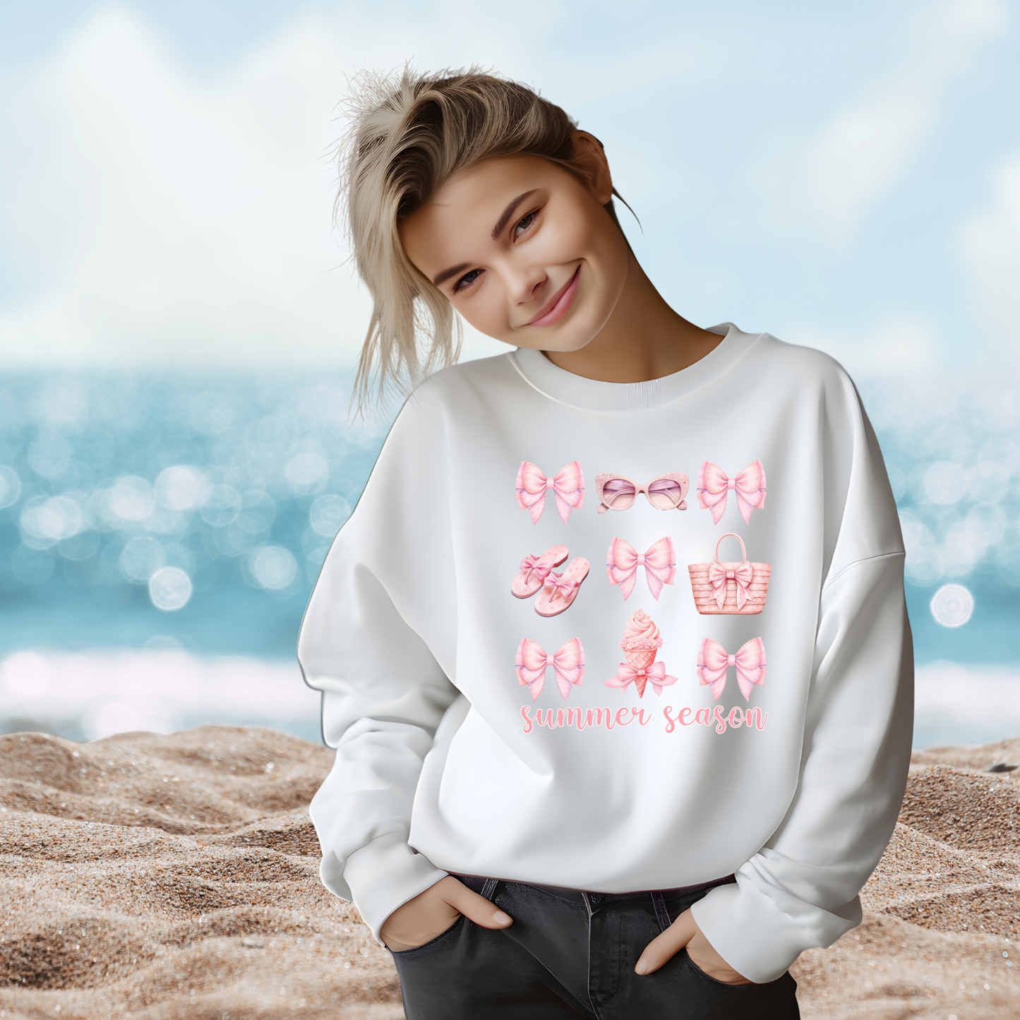 Summer Season Crewneck Sweatshirt