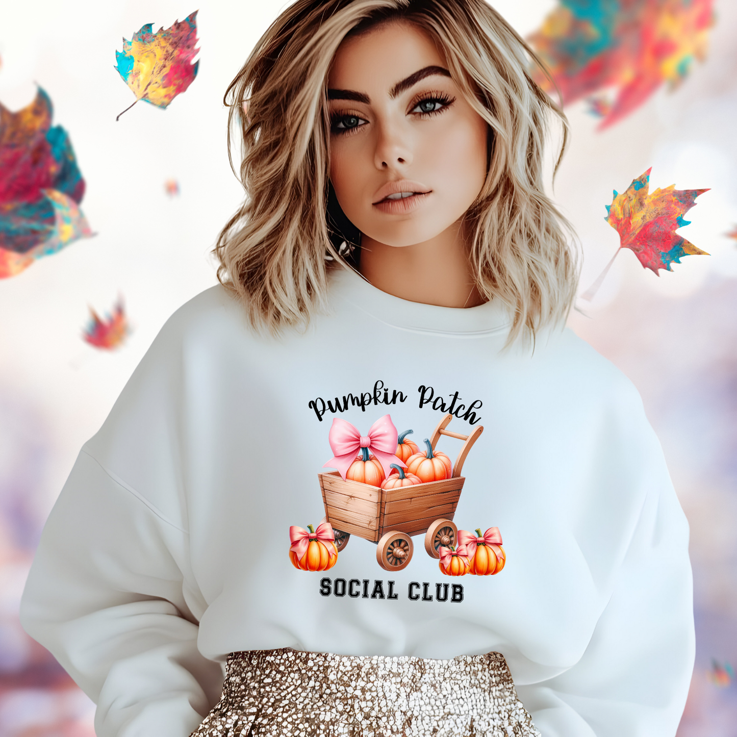 Pumpkin Patch Social Club Crewneck Sweatshirt