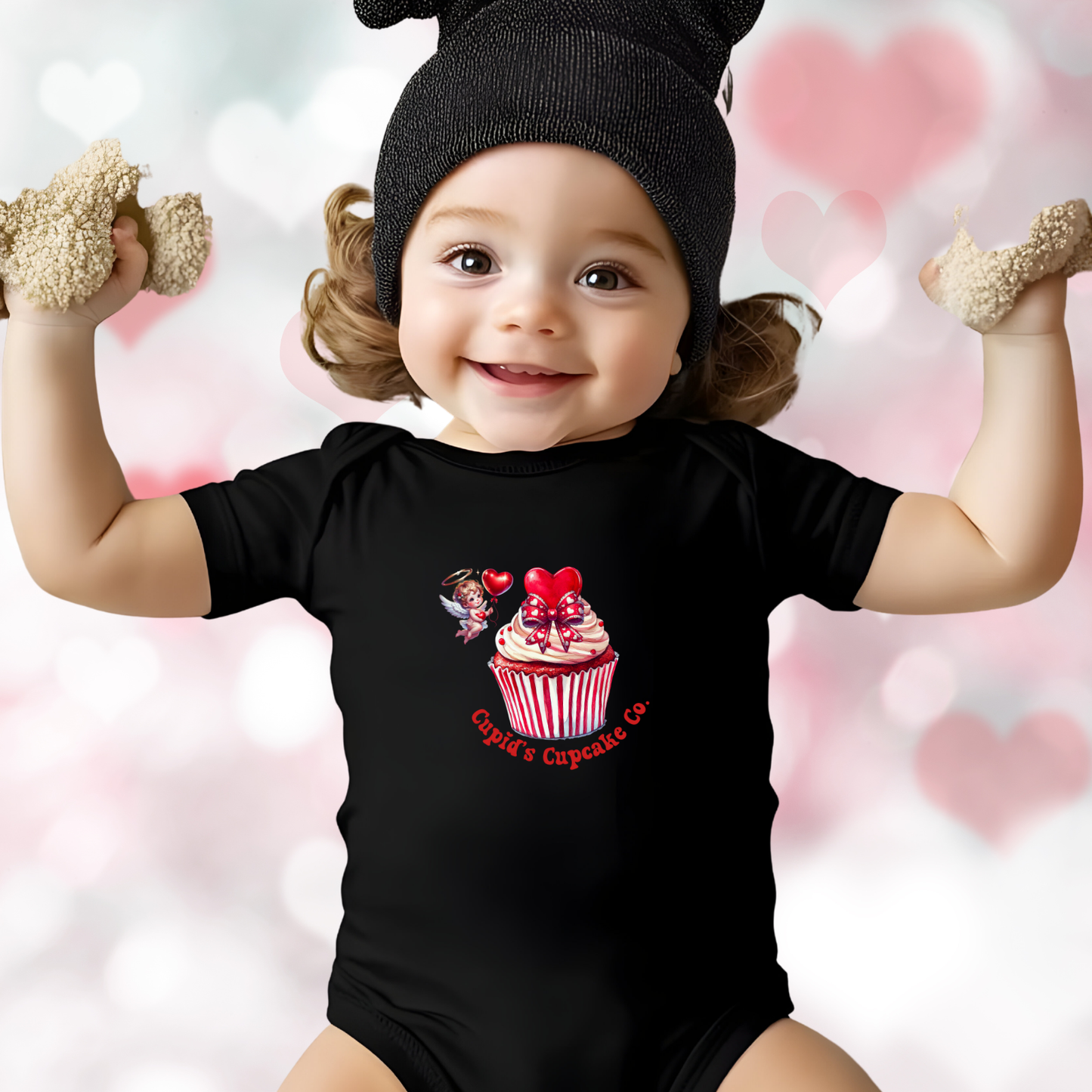 Cupid’s Cupcake Co. Infant Short Sleeve Onesie