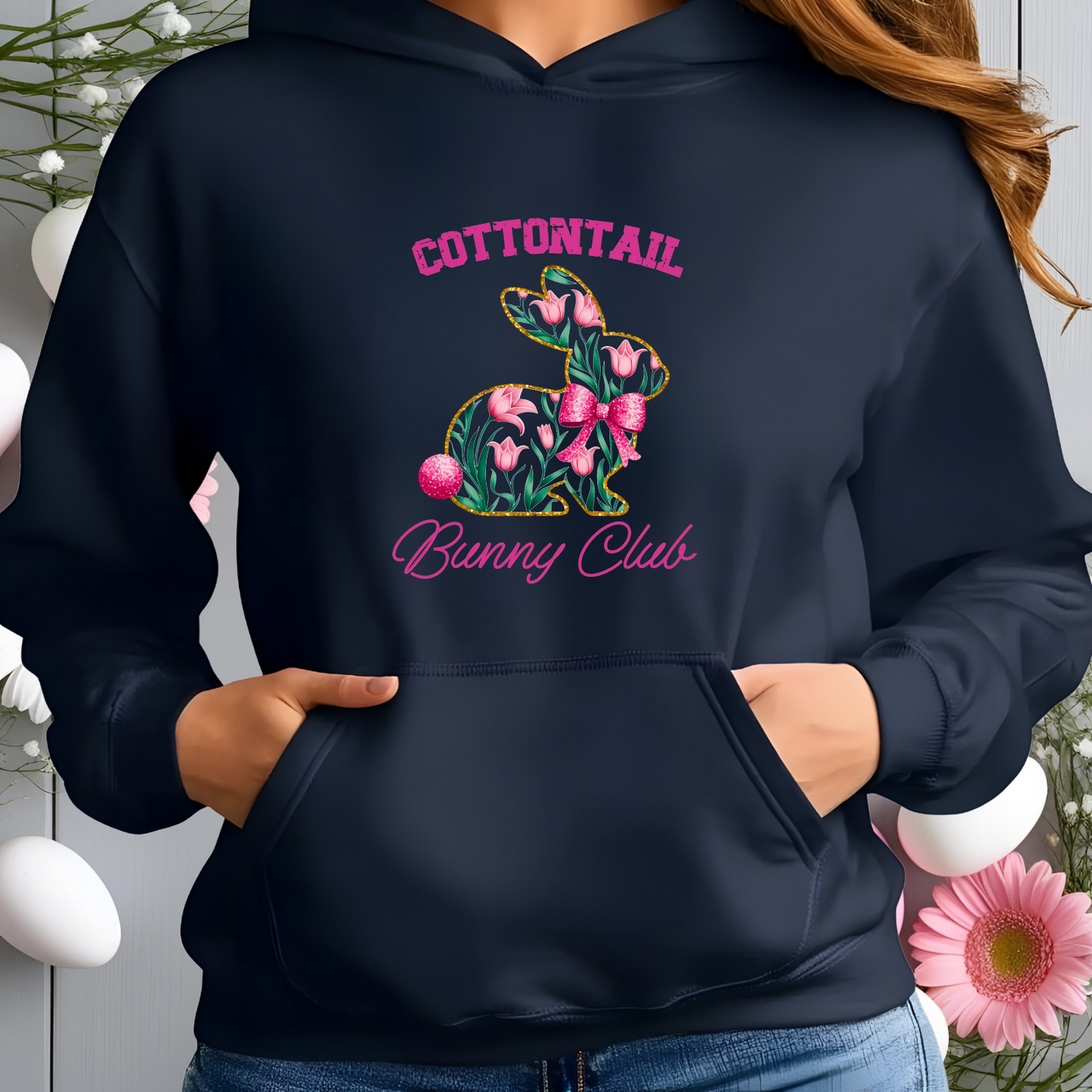 Cottontail Bunny Club Pullover Hoodie