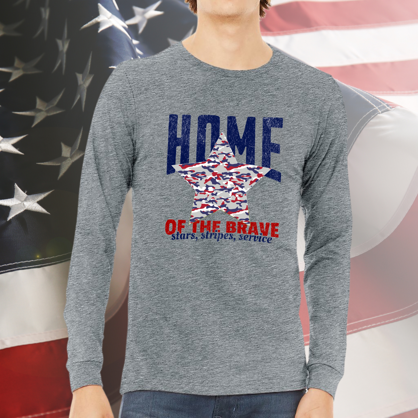Home Of The Brave Long Sleeve Tee
