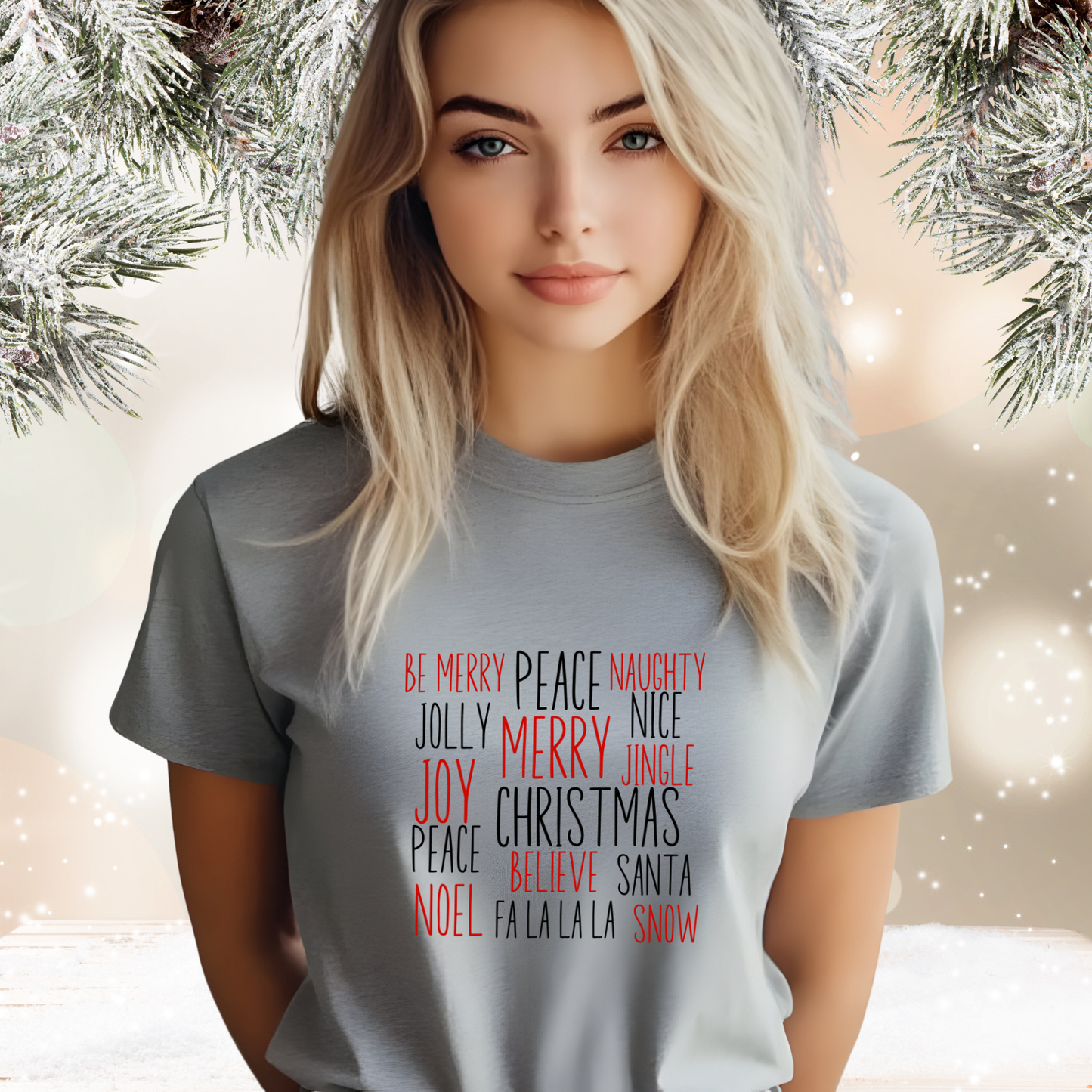 Festive Holiday Words T-Shirt