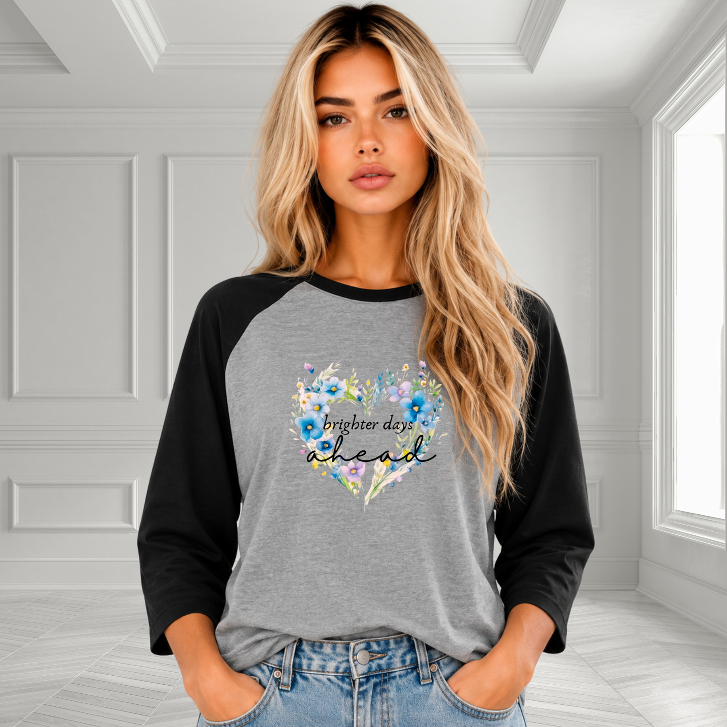 Brighter Days Ahead Baseball Tee