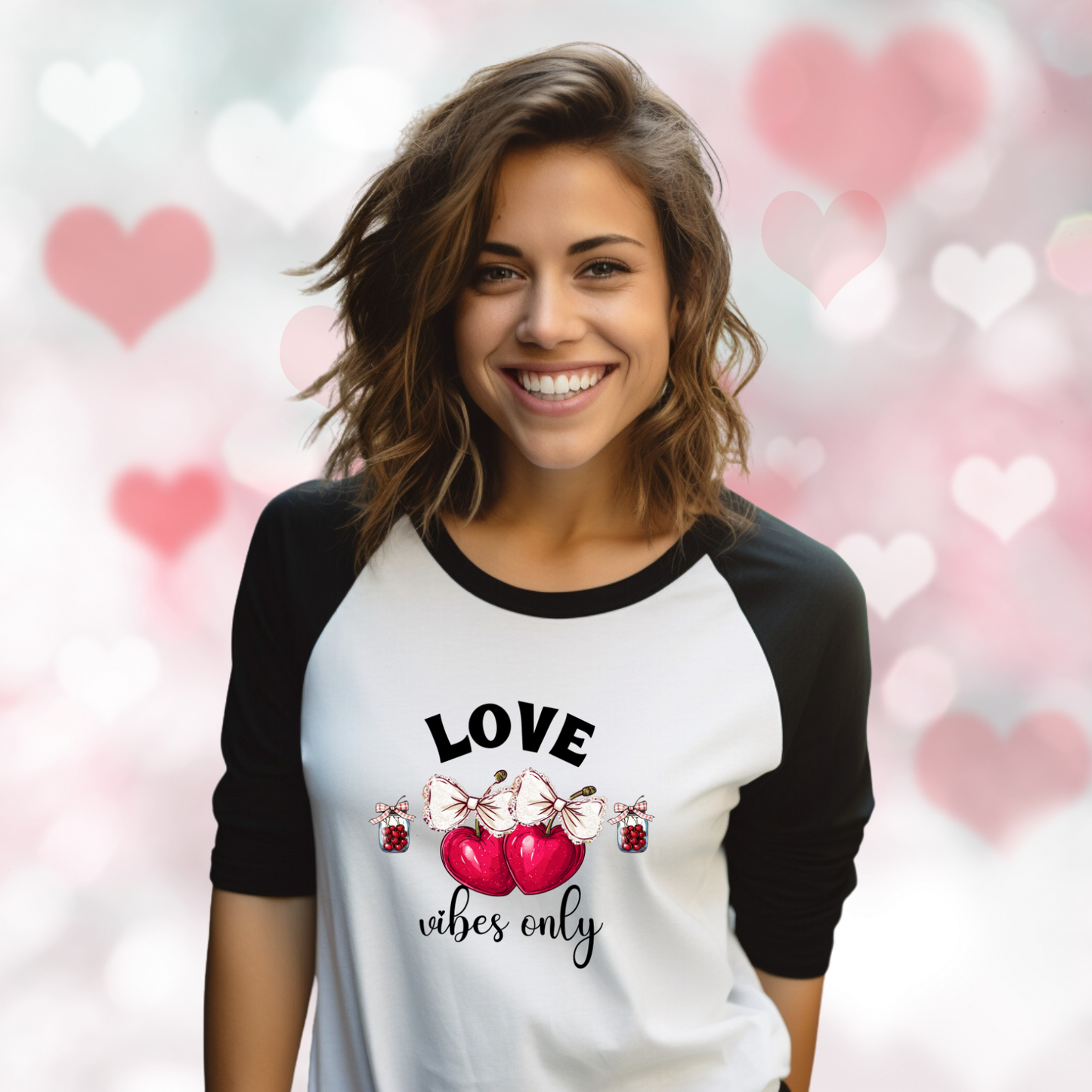 Love Vibes Only Baseball Tee