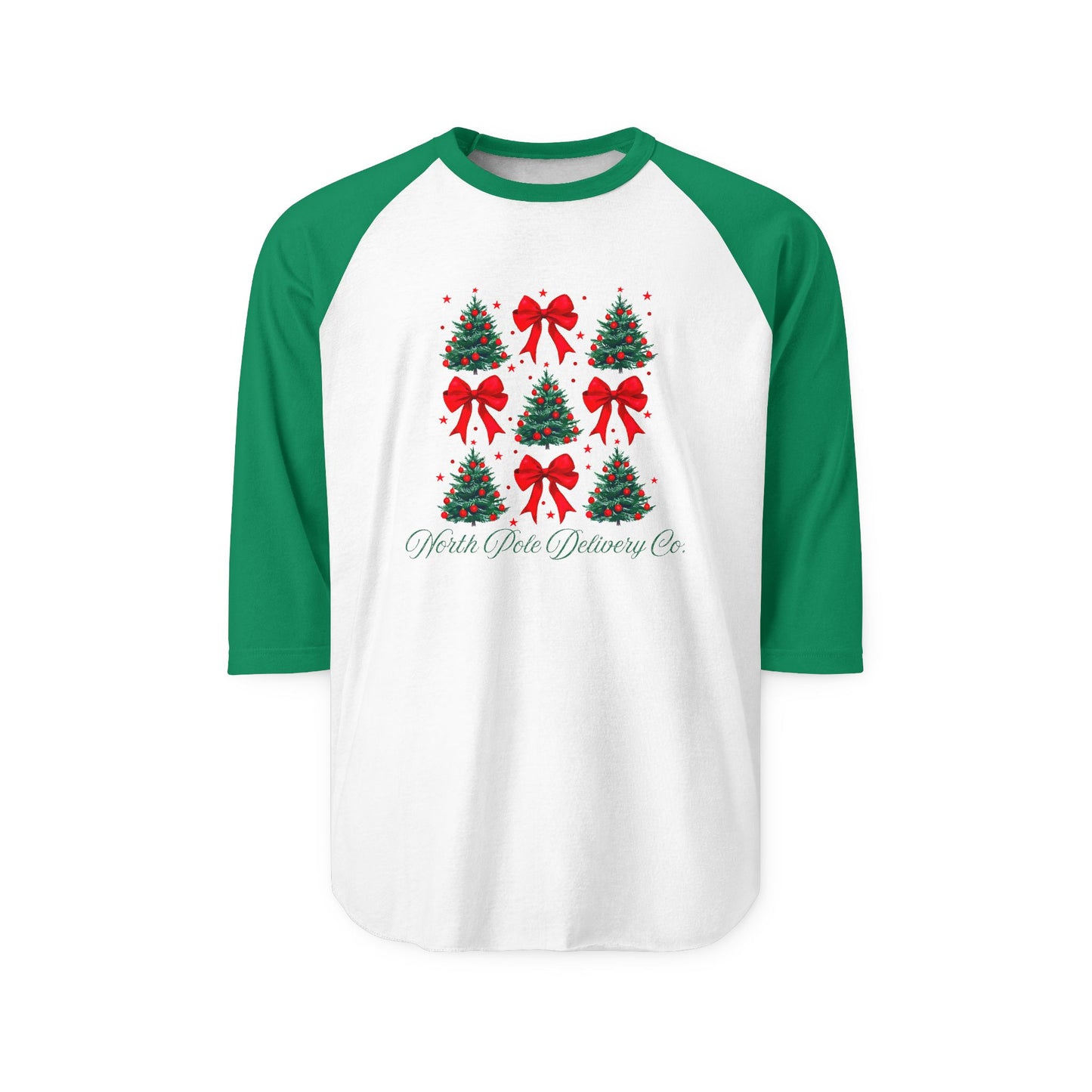 North Pole Delivery Co. Baseball Tee