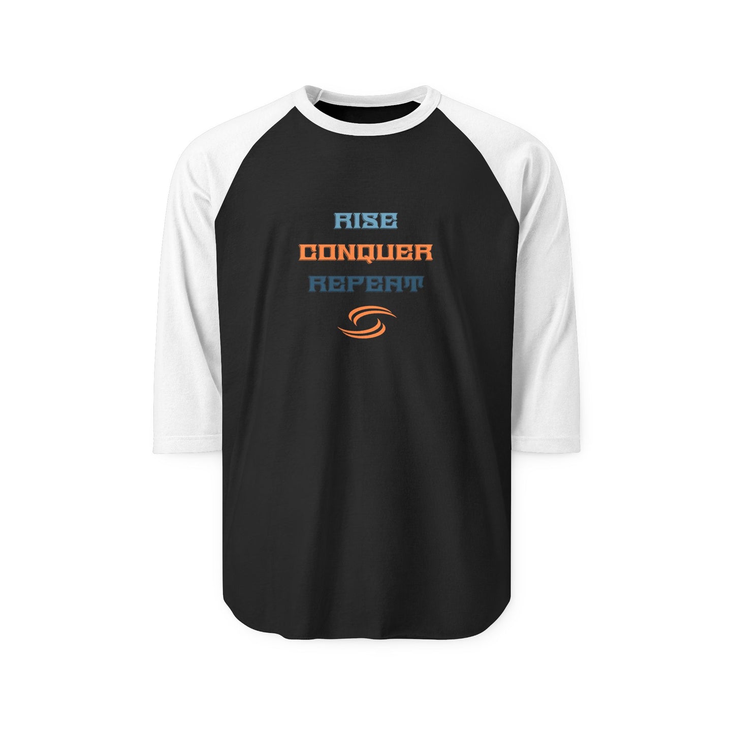 Rise, Conquer, Repeat Baseball Tee