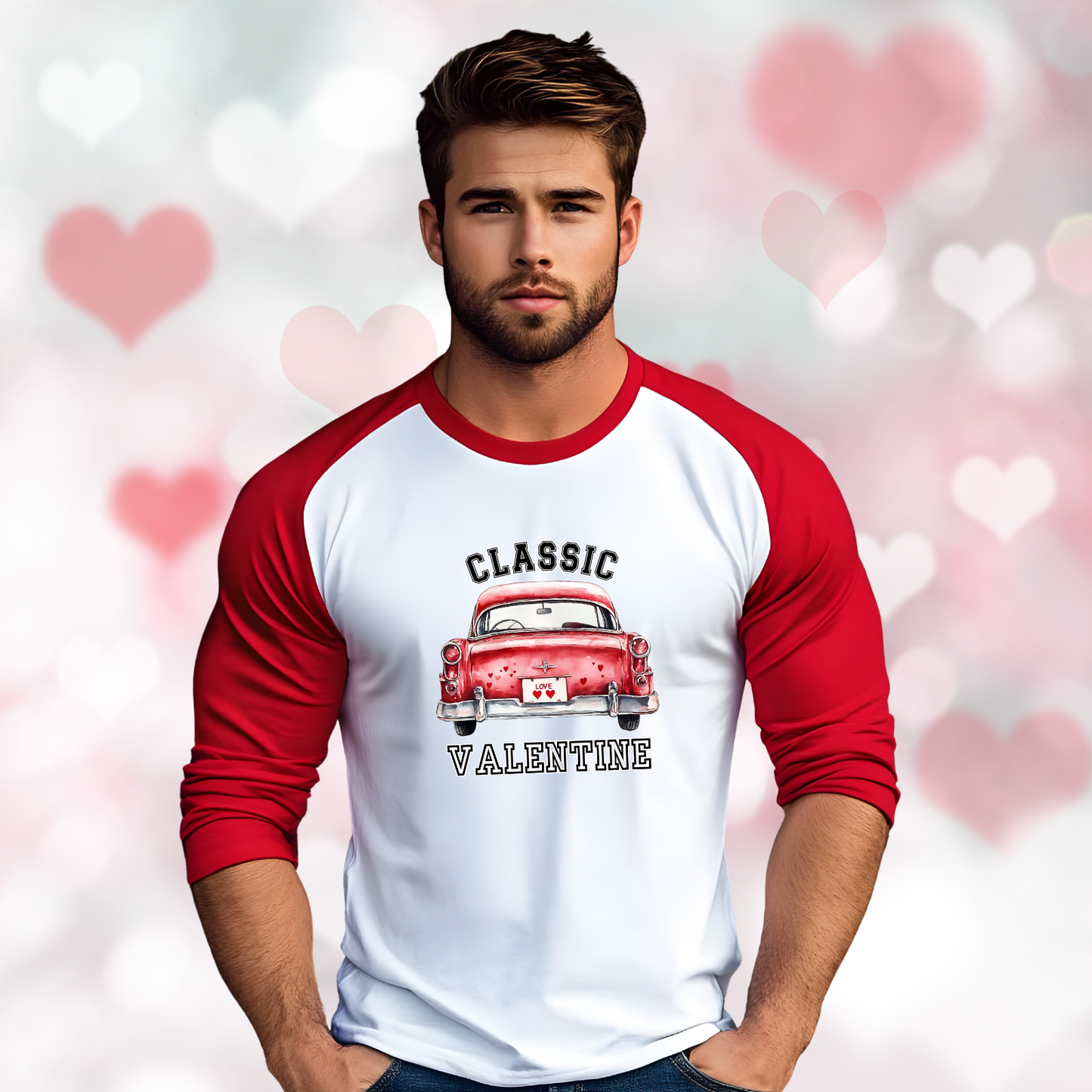 Classic Valentine Baseball Tee