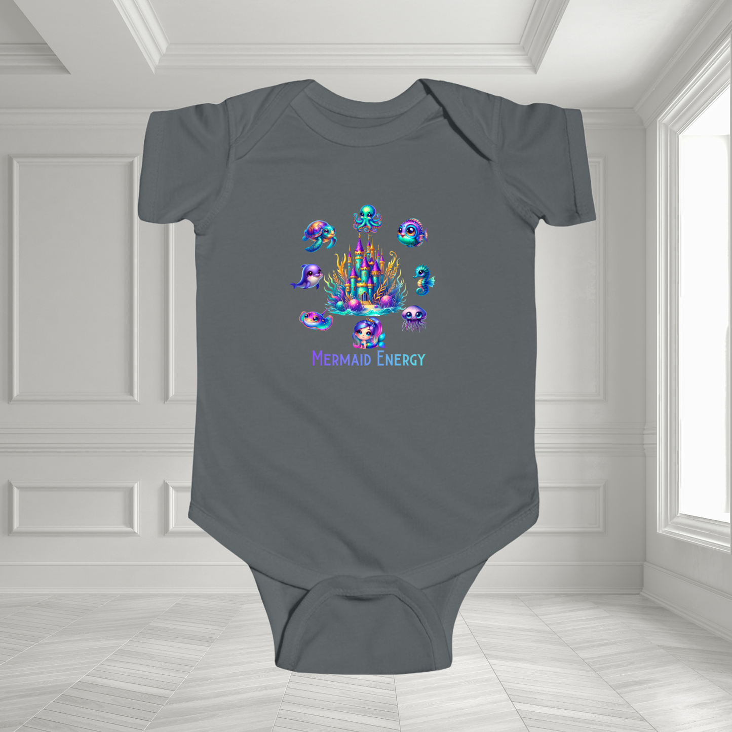 Mermaid Energy Infant Short Sleeve Onesie